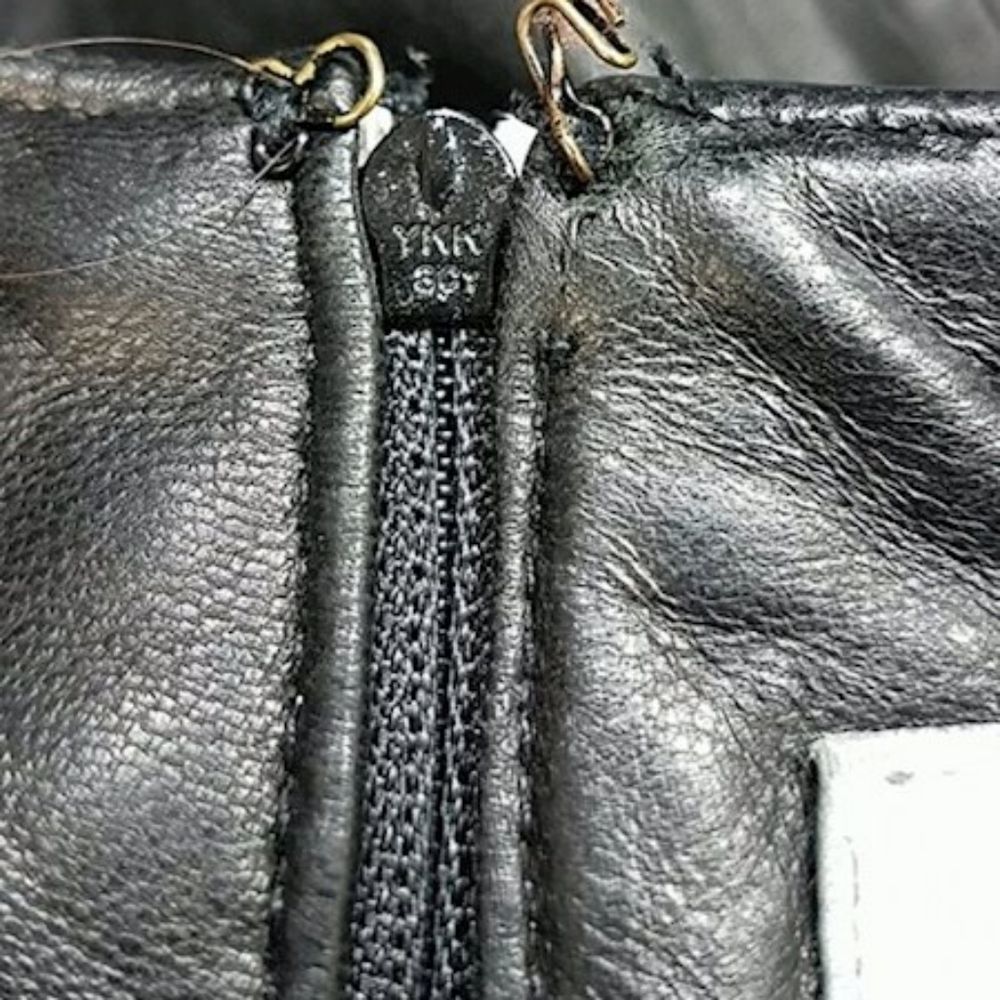 Black Leather Dress Size 8 - Picture 4 of 6